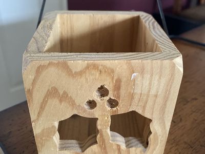 Wooden Holly Box Craft