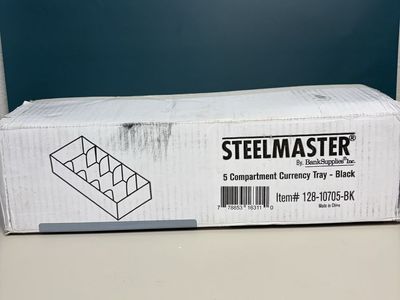 STEELMASTER 5 Compartment Currency Tray