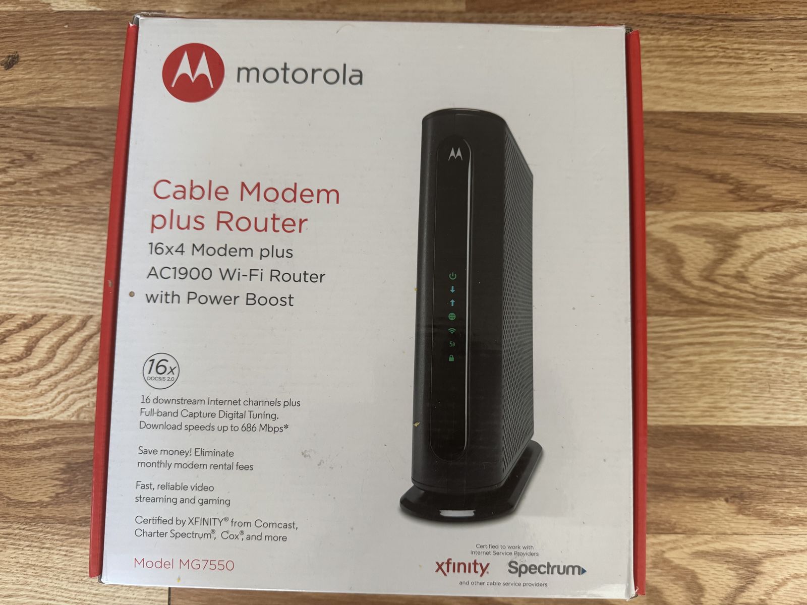 Motorola Cable Modem Plus Router AC1900 wi~fi