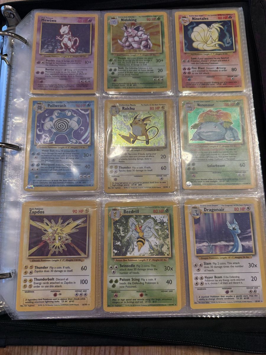 Vintage Pokemon Holo Rare Base Set Mewtwo, Charizard, Blastoise & More