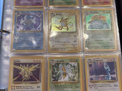Vintage Pokemon Holo Rare Base Set Mewtwo, Charizard, Blastoise & More
