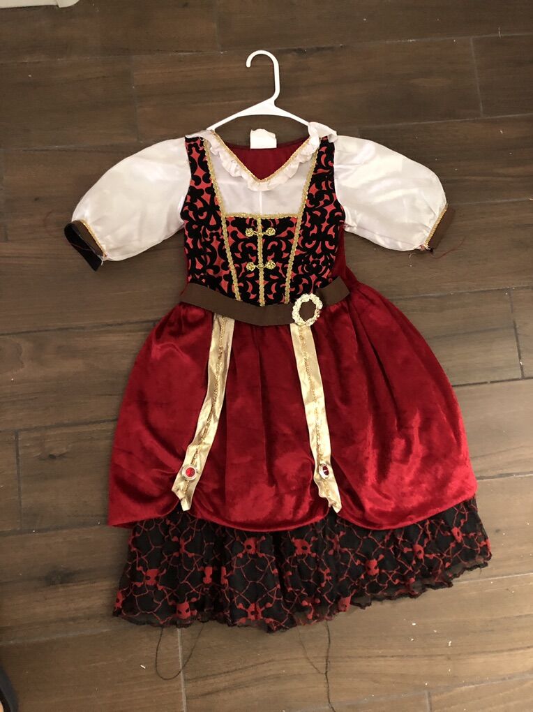 Pirate Princess Costume (Size 5-6)