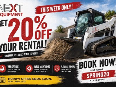 Kubota SVL75-3 and Dump Trailer for Rent! -- Take 20% off all skid steer rentals - Limited Availability