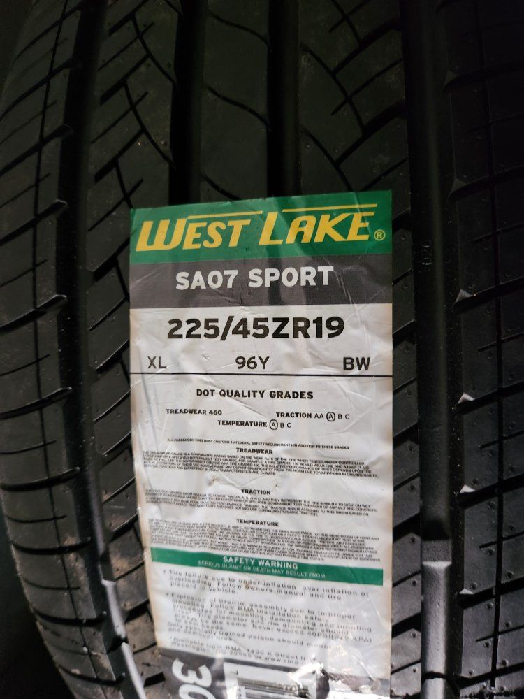 225/45r19 Westlake sa07 sport