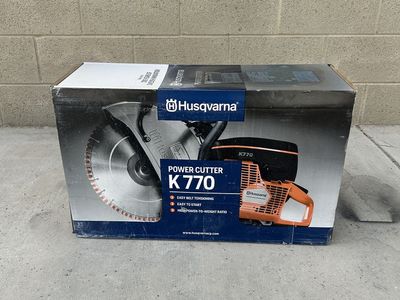 Husqvarna K 770 Power Cutter Gas Cut-Off Concrete Saw - In Box