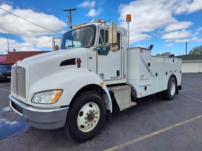 Clean 2018-KENWORTH -Mechanics Truck Stellar Crane-MINI LUBE---