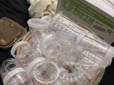 Clear Plastic Pet Tunnel and Tube Extensions Lot for Hamsters and Small Animals