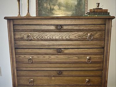 Antique 1800s Solid Wood Dresser with Knapp Joint Construction—restored and refinished