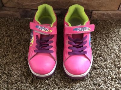 Heelys Girl's Roller Shoes - US Size 4, Pink with Removable Wheels