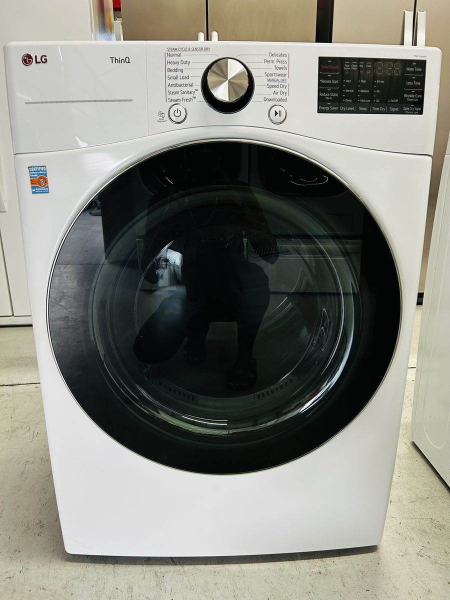 Lg ThinQ Steam Electric Front Load Dryer