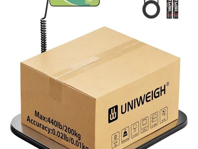 UNIWEIGH Digital Shipping Scale 440 lb / 200 kg Platform Scale