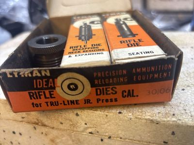 Vintage Lyman Ideal Rifle Dies 30-06 Caliber for Tru-Line Jr. Press with Boxes