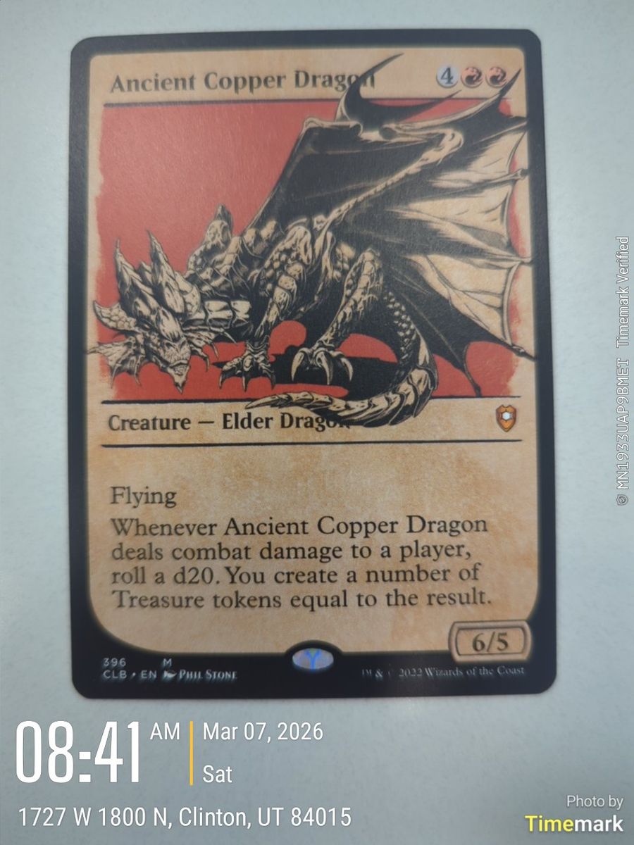 Magic The Gathering -- Ancient Copper Dragon