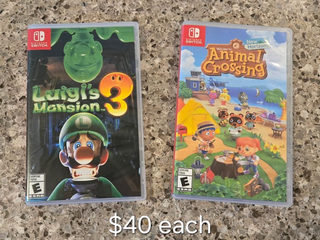Nintendo Switch games $40 each including Luigi's Mansion 3~ trades considered~!