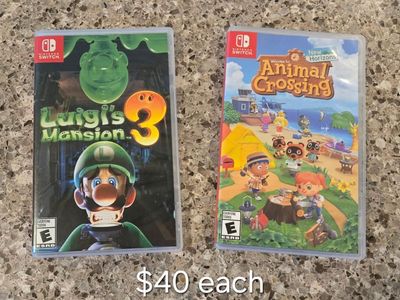 Nintendo Switch games $40 each including Luigi's Mansion 3~ trades considered~!