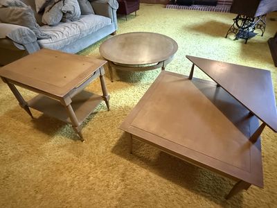 Vintage Mid-century modern 3-piece table set