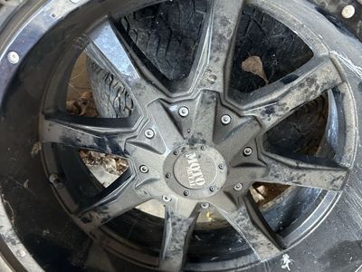 Moto Metal Black Wheels and Tires - Used, 6-Lug
