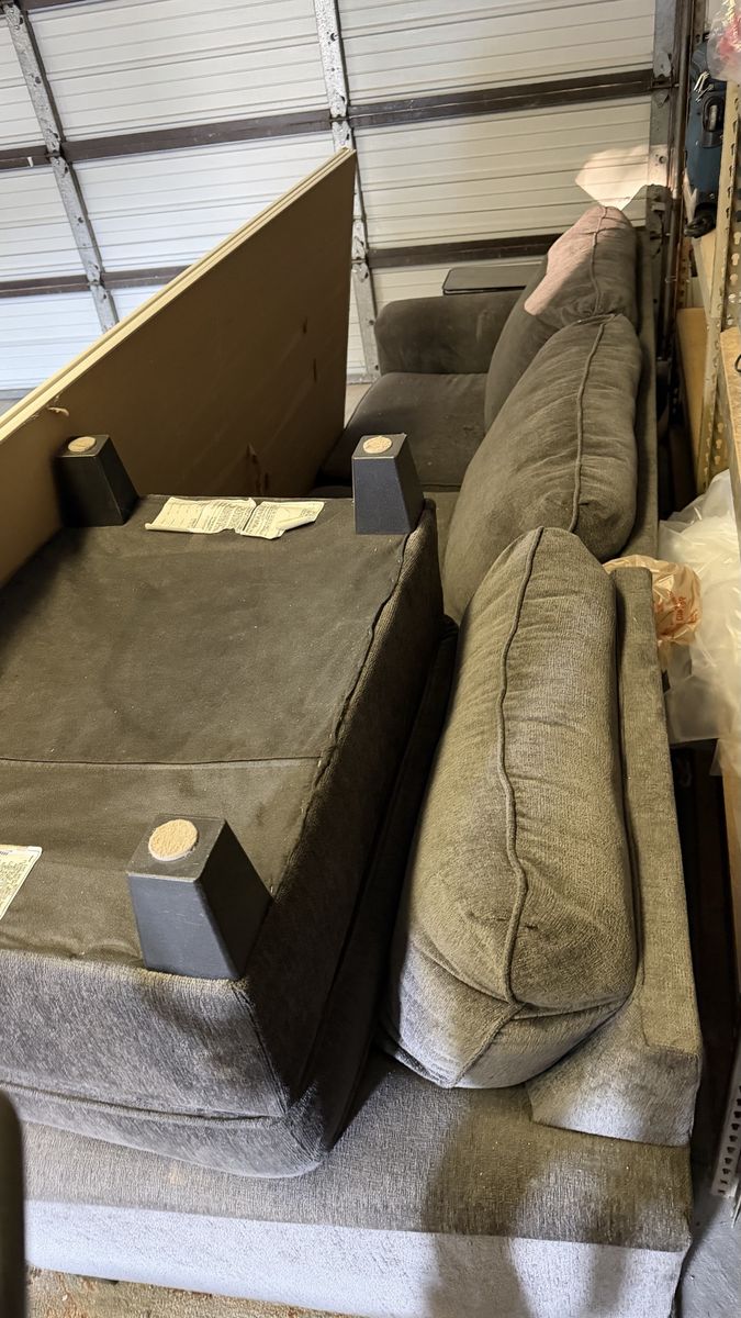 3-Piece Fabric Living Room Set - Sofa, Loveseat, and Ottoman