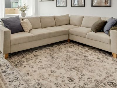 Sectional with pullout convertible sleeper