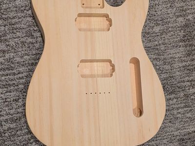 Unfinished T-Style Electric Guitar Wooden Body Blank for Custom Build