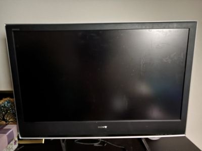 55 inch Sony Bravia LCD TV - Older Model, Good for Basic Use or Parts, Multiple Inputs (HDMI, RGB, Video In)