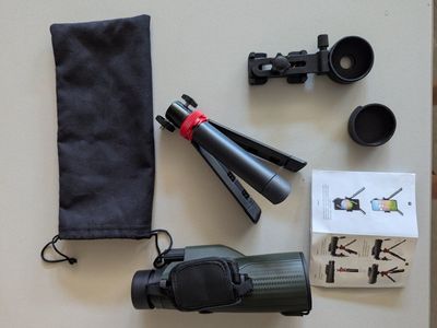 Monocular Telescope with Phone Adapter & Tripod - Magnification Optics for Bird Watching