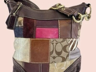 Vintage Y2K COACH BAG Patchwork Holiday AUTHENTIC