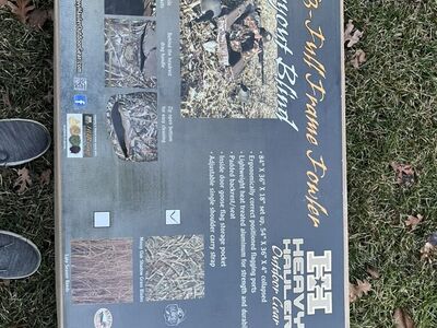 Layout Blind (Brand New) + Snow Cover