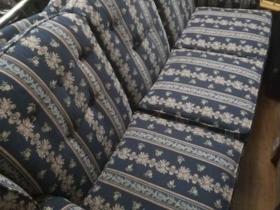 Three seater couch and chair