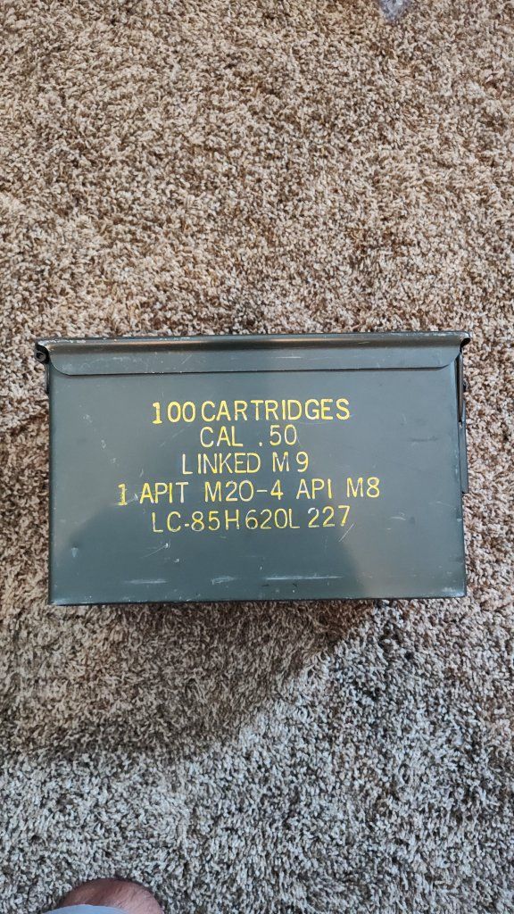 steel ammo box 50 cal military