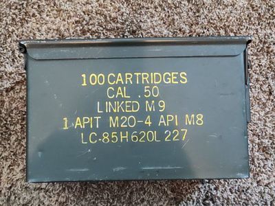steel ammo box 50 cal military