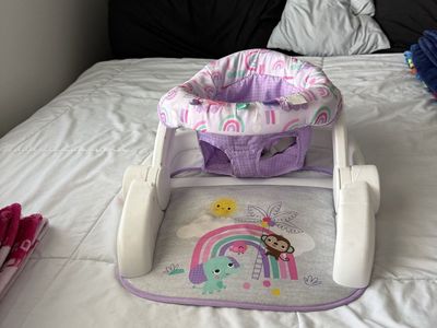 Bright Starts Rainbow & Jungle Floor Seat Baby Support