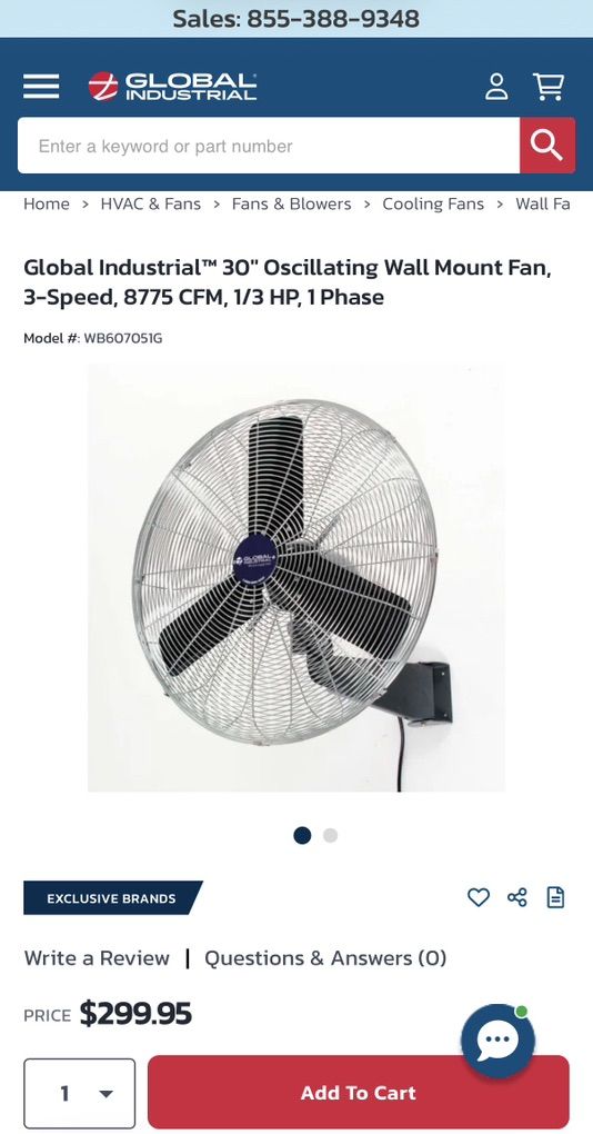 30 Oscillating Fan