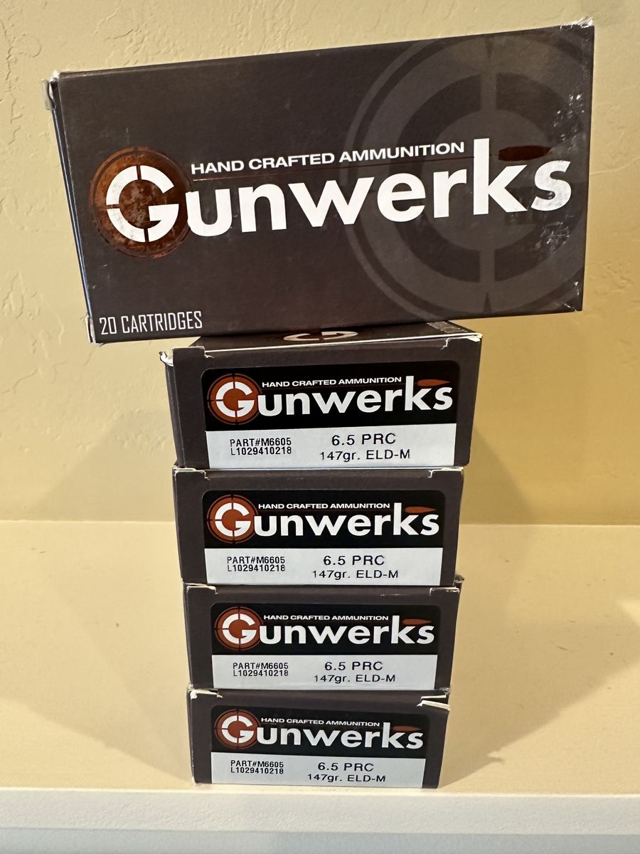 Gunwerks 6.5 PRC Ammo