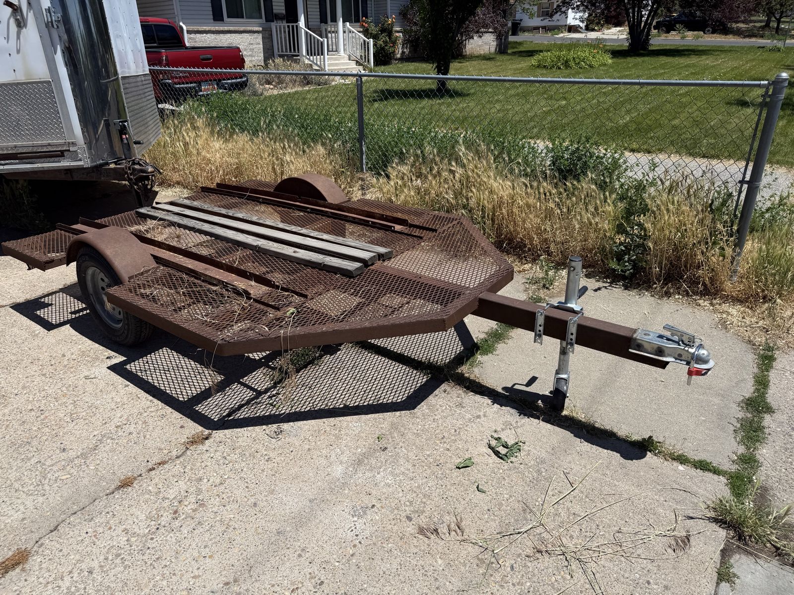 3 rail motorcycle trailer