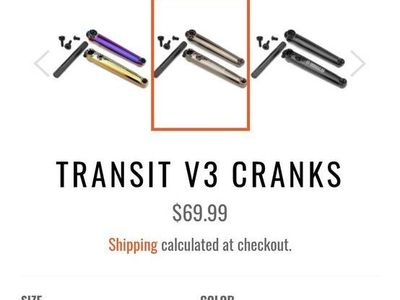 Transit v3 cranks