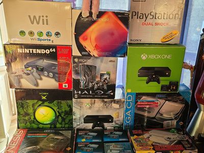 large variety of video game consoles