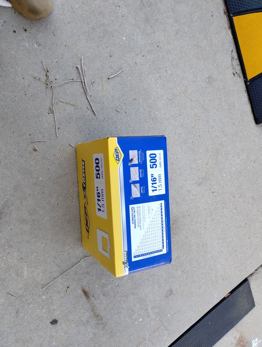 self leveling tile spacers  10 $ box