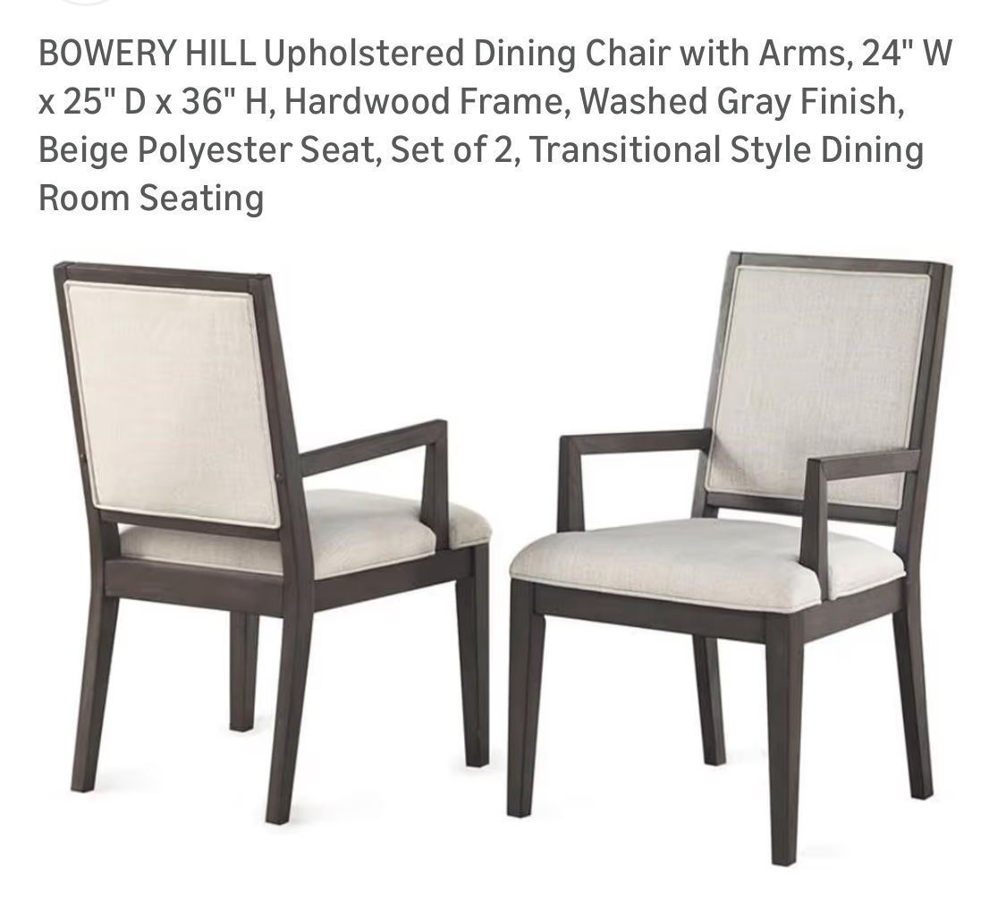 2 Bowery Hill Dining Chairs