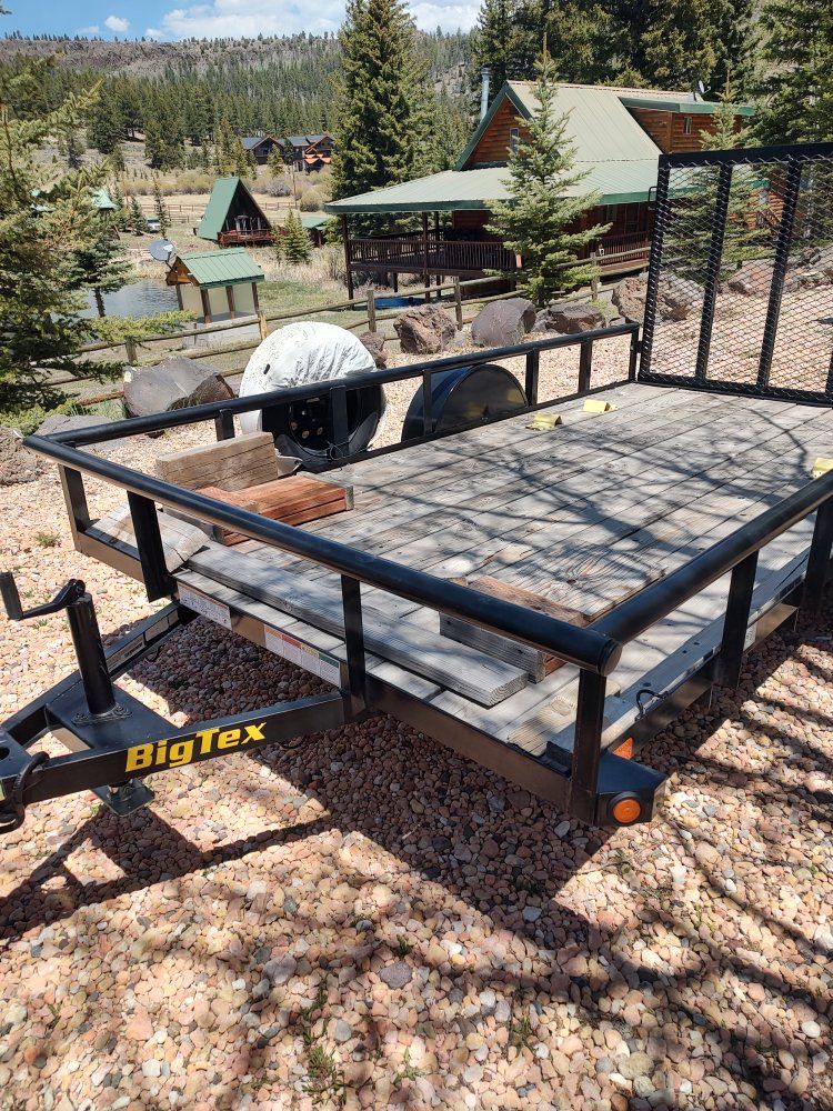 Big Tex Utility Trailer  Single Axle, Wood deck