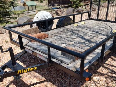 Big Tex Utility Trailer Single Axle, Wood deck