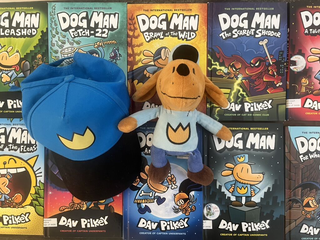 Complete 11 Book Dog Man Set With Hat & Plushy