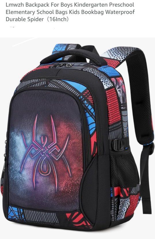  Spiderman Backpack 16-Inch  Brand New 