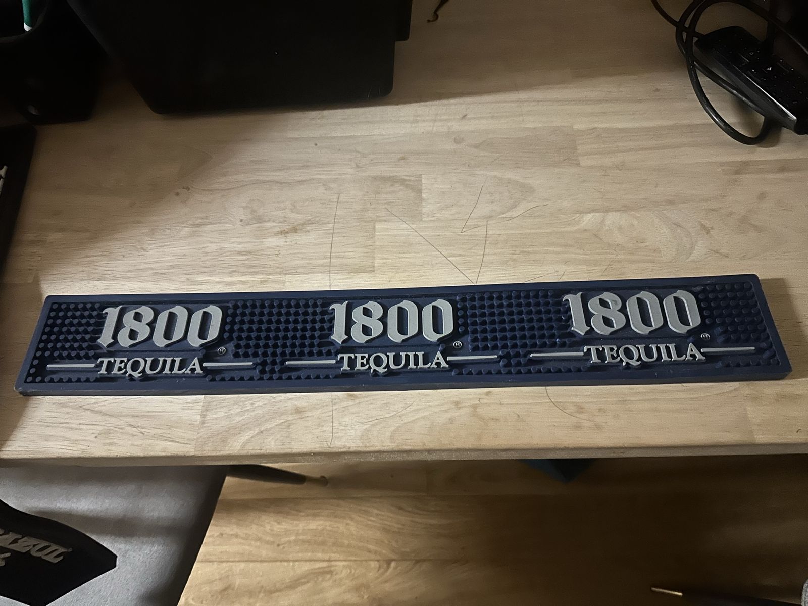 1800 Tequila Branded Rubber Bar Mat Spill Mat for Home Bar or Restaurant