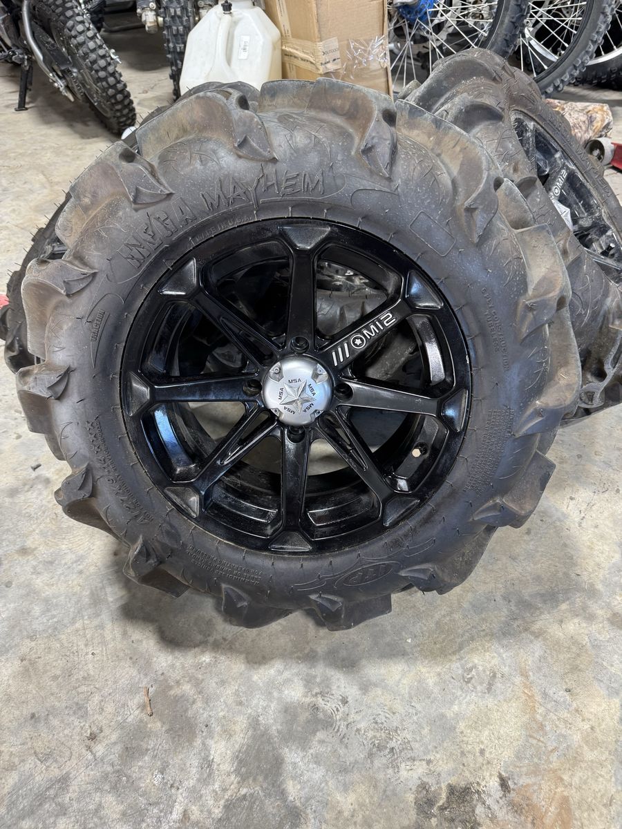 MSA M12 wheels with tires