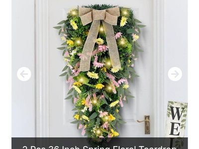 2 pc Spring Floral Swag (NEW)