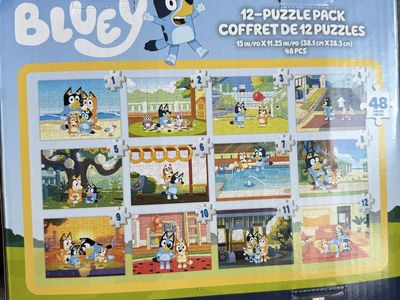 Bluey 12-Puzzle Pack