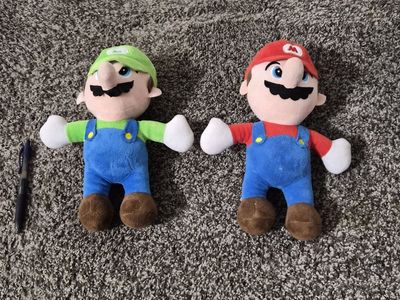 Mario and Luigi stuffed figure
