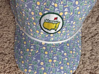 Masters Tournament Crows Nest Drinks Print Golf Hat Snapback Cap New with Tags