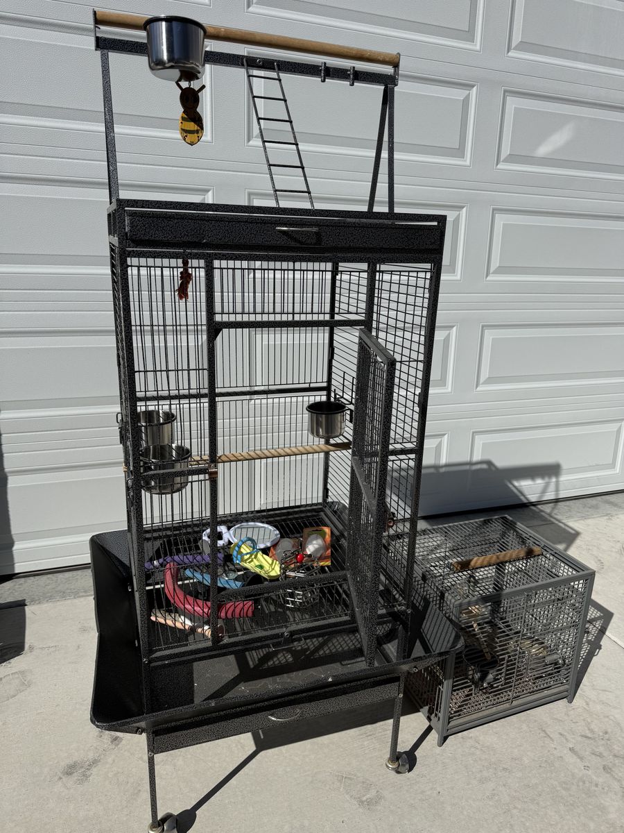 Bird Cage And Travel Cage